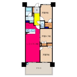 桑名駅 徒歩3分 2階の物件間取画像